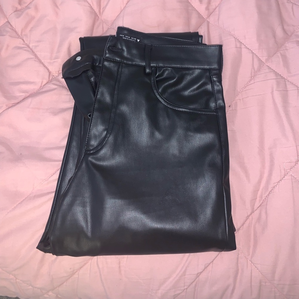 Zara leather pants size medium